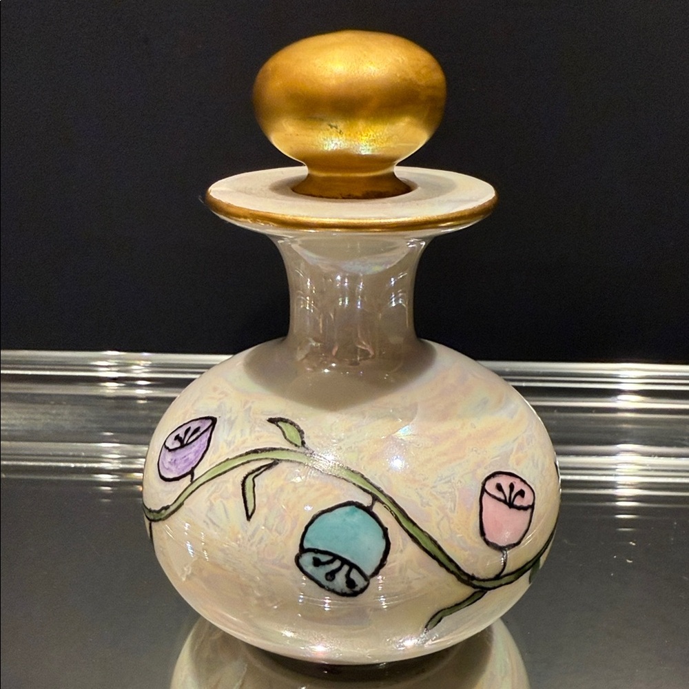 RARE! 100 Year Old Germany Nellie Hagan "Keramic Studio" perfume bottle.